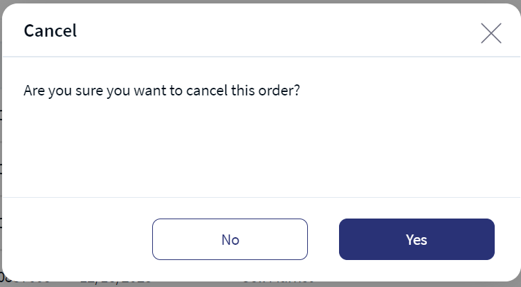 Cancel Order